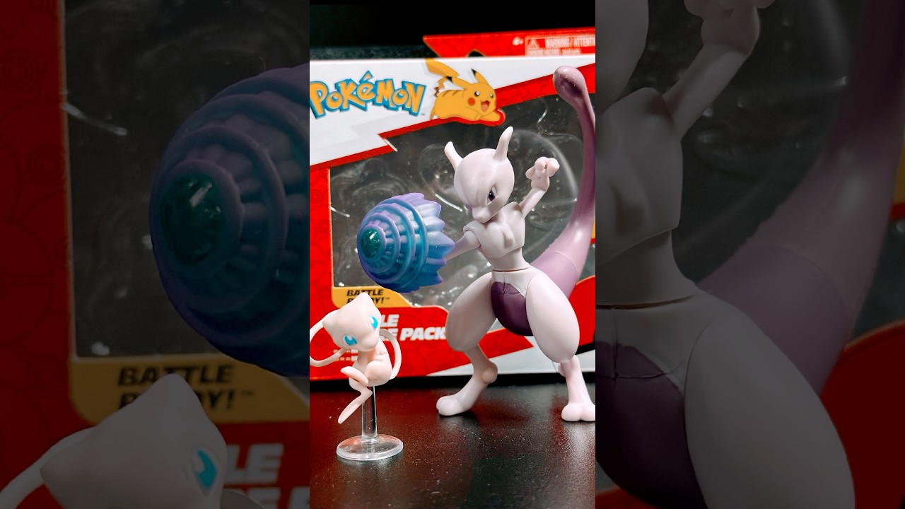 Mew & Mewtwo - Pok&eacute;mon Battle Figure Pack #pokemon #mewtwo #mew #pokemonbattle #pokemonfigures