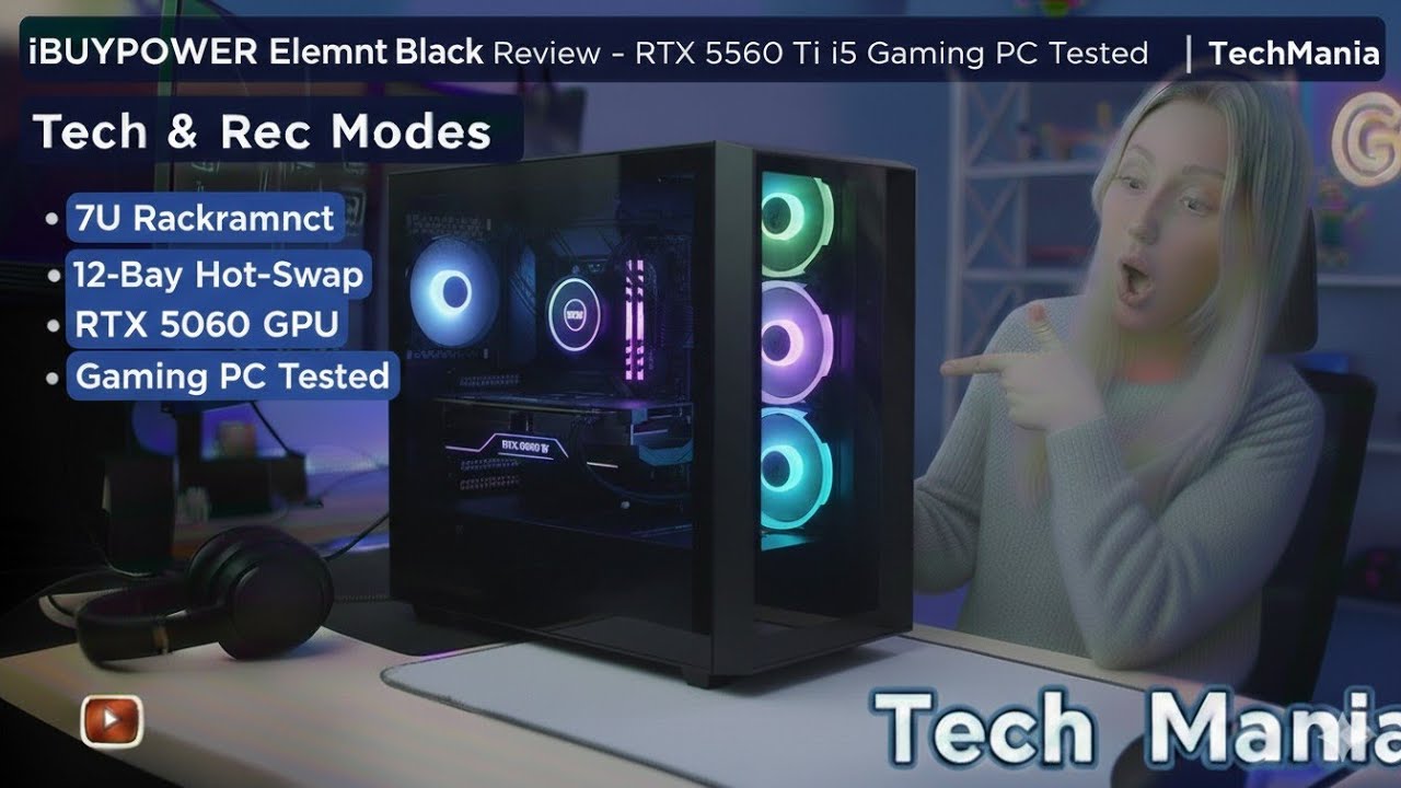 iBUYPOWER Element Black Review – RTX 5060 Ti i5-14400F Gaming PC Tested