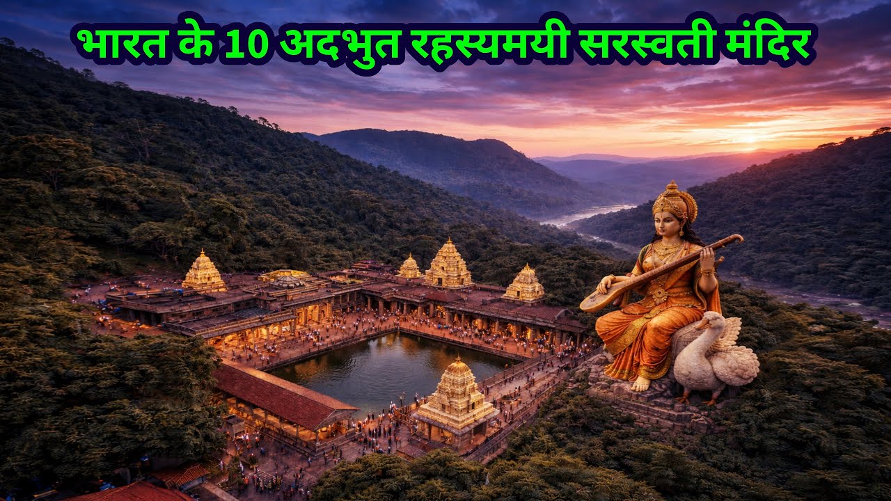 Bharat ke 10 Adbhut Rahasyamayi Saraswati Mandir | Hidden Temples & Mysteries | Hindi Documentary