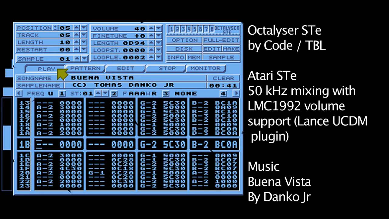 Atari ST/e trackers compared