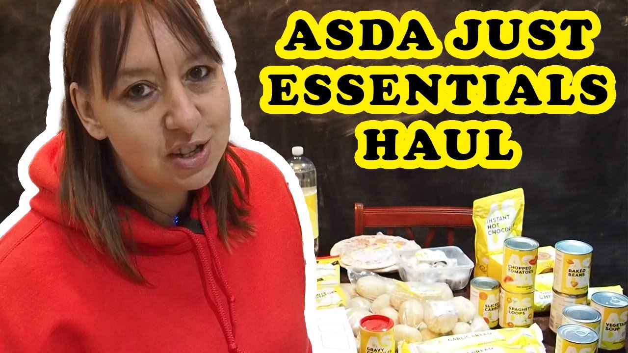 Asda Just Essentials Haul Grocery UK Prepping Supermarket Budget Food Shopping #asda #justessentials