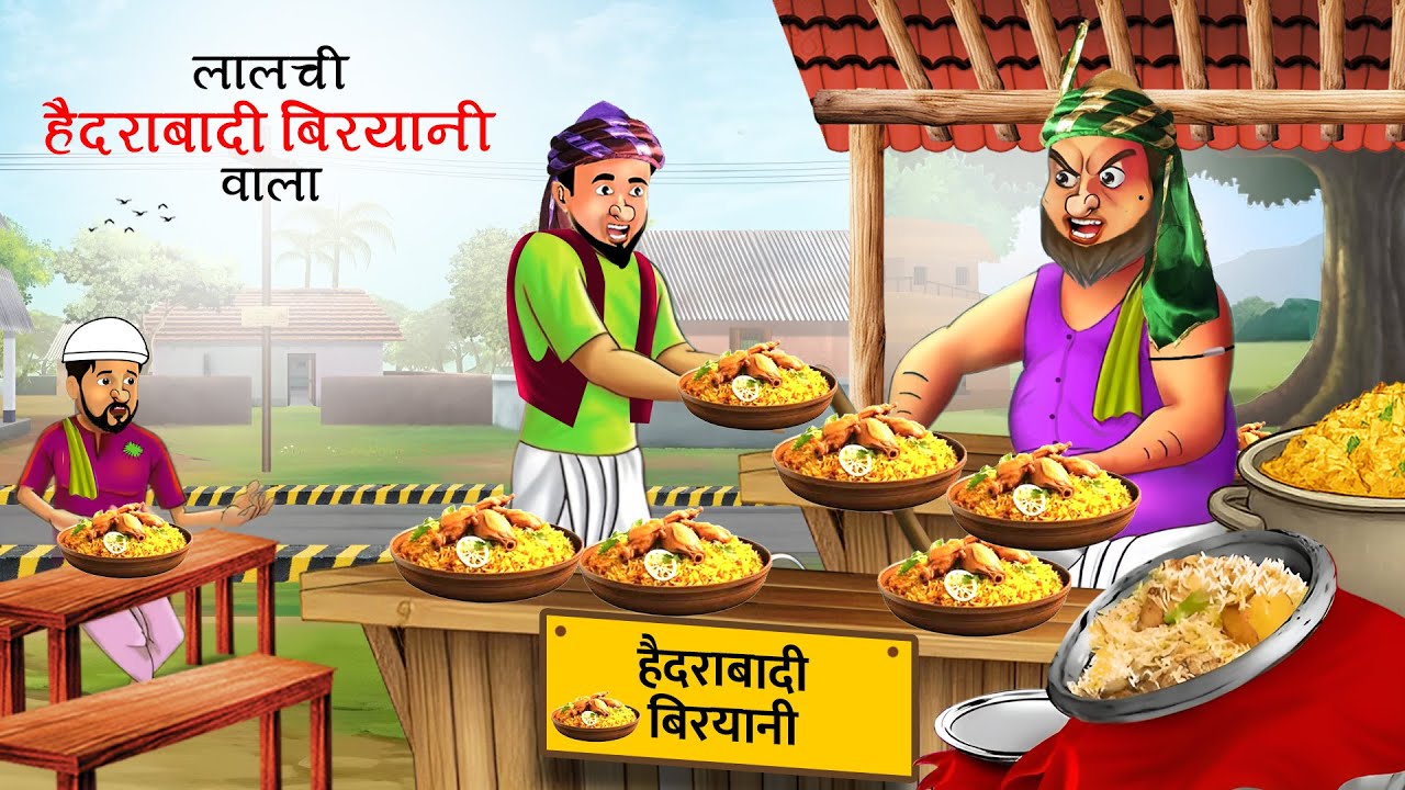 लालची हैदराबादी बिरयानी वाला हिन्दी कहानी  | मटन बिरयानी वाला की सफलता | Mutton Biryani wala