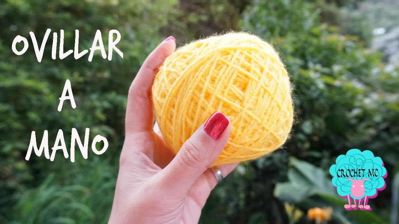 Ovillar a mano- lanas ordenadas