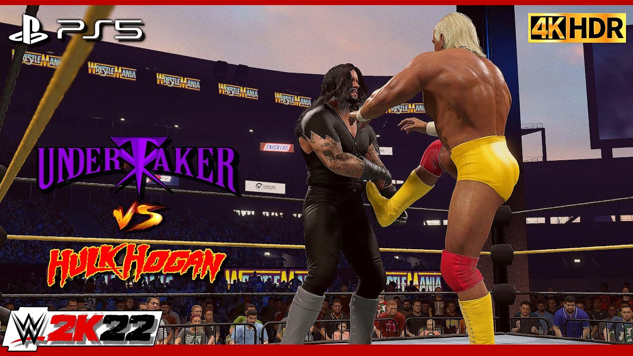 WWE 2K22  THE UNDERTAKER VS HULK HOGAN AT WRESTLEMANIA