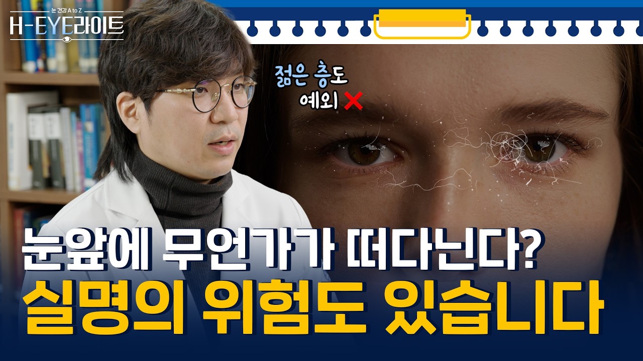 먼지나 벌레가 보이는 증상 '비문증' 그냥 둬도 괜찮을까?｜H-EYE라이트 EP.3 | 비문증편
