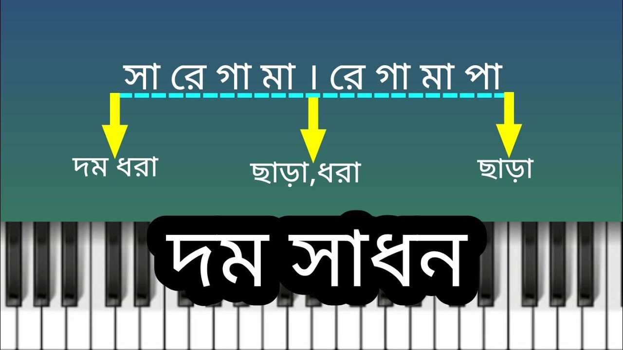 কি ভাবে দম চর্চা করবো দেখু।Bangla music।দম সাধন।harmonium tutorial।sargam lessons।গানের স্কুল।