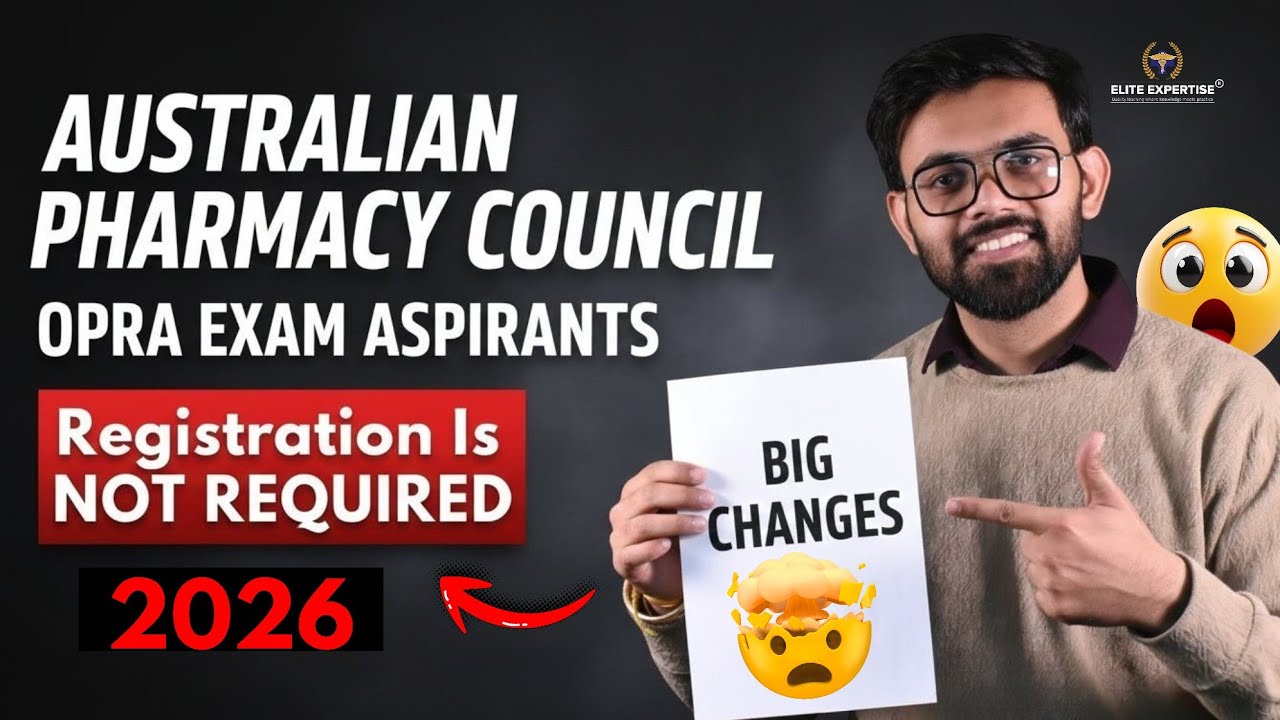 Urgent Big Update OPRA Exam Aspirants 🚨 | OPRA Exam Australia 2026 | OPRA Exam | Pharmacist Update