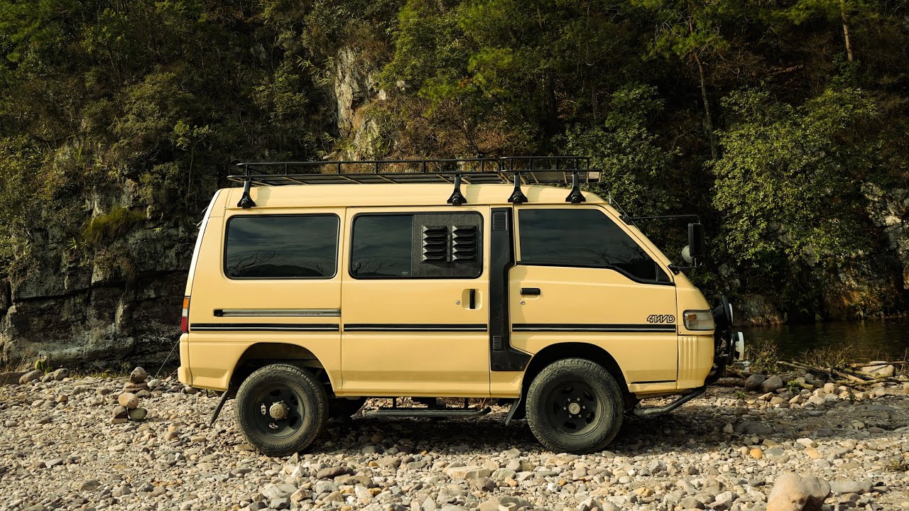 Solo Camping Driving a '99 car｜得利卡L300｜Vanlife露營車｜DELICA L300