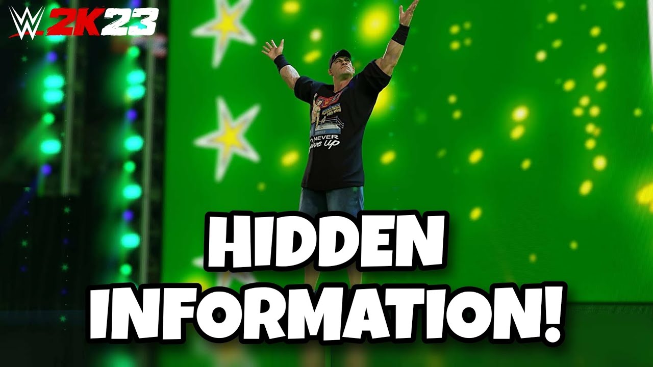 WWE 2K23 HIDDEN INFORMATION THAT YOU DIDN'T KNOW ABOUT!