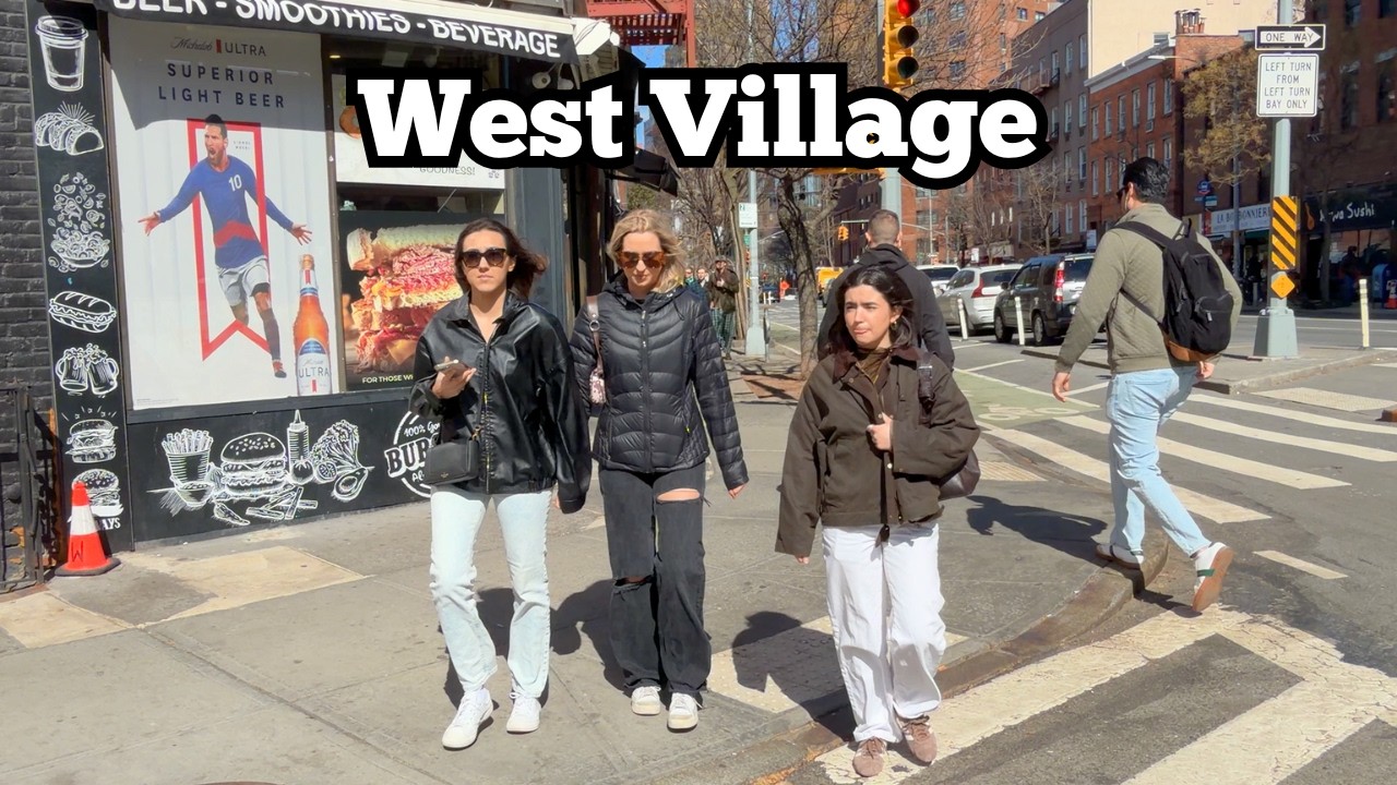 West Village NYC Walking Tour | Outdoor Dining & Lively Streets on a Sunny Day