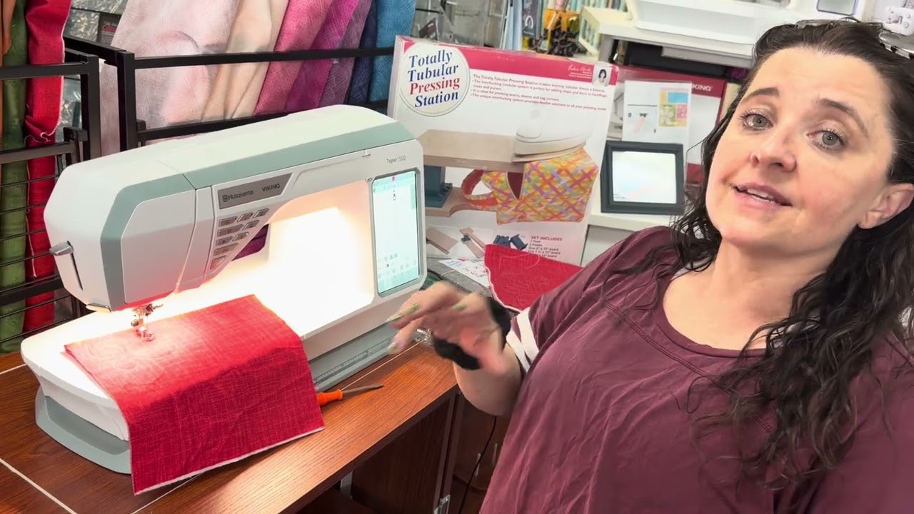 FREE MOTION/RULER WORK QUILTING ON THE TOPAZ 55 it’s compact but MIGHTY!!