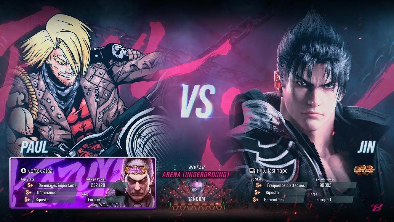 TEKKEN 8 (SEASON2) Cortex alaa (Paul) vs (Jin) P.T.C. Last Hope Matches 
