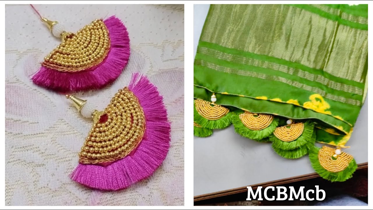 Bridal Latakan / Bridal Saree Kuchu Using Normal Needle I Fabric Latakan/Kuchu with Needle @MCBMcb