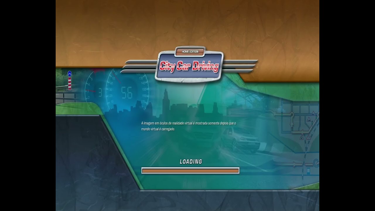 Jogando City Car Driving pra me preparar pra prova do Detran