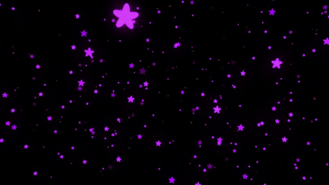 1 Hour Pink Animated Star Particles Background Video  