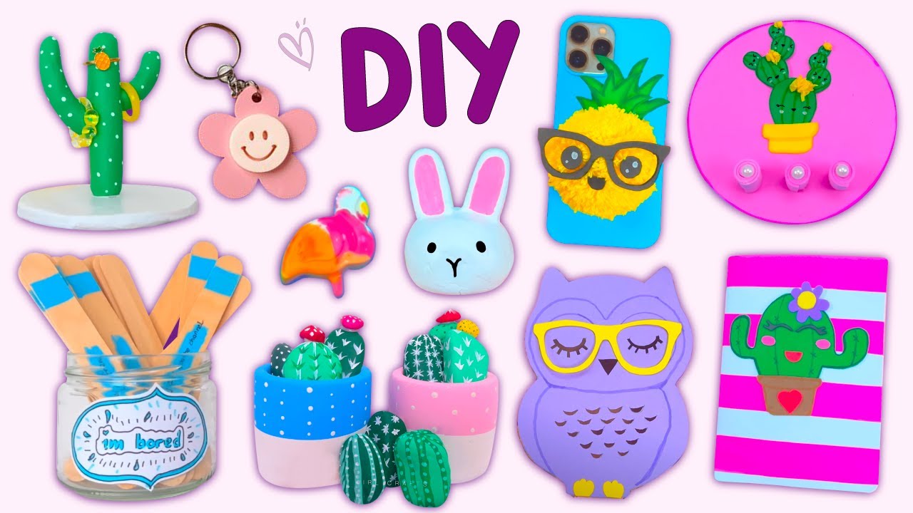 12 Things To Do When You're Bored - Keychain - Room Decor - School Supplies and more...