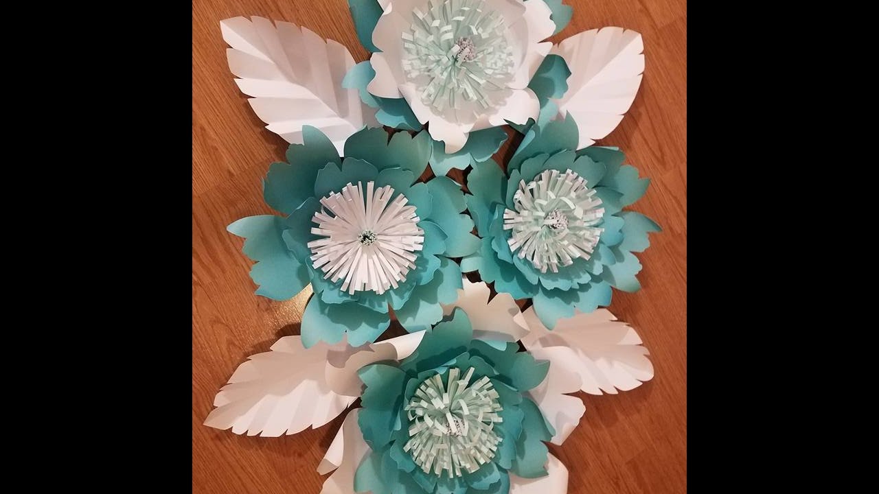 DIY Large Paper Flower, Paper flower stencil, paper flower backdrop, flower backdrop