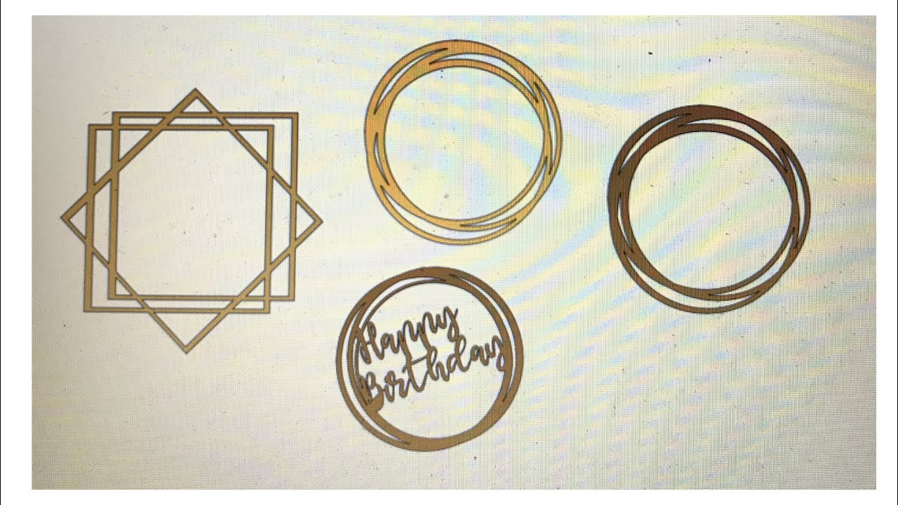 tutorial circulos geometricos para cake toppers