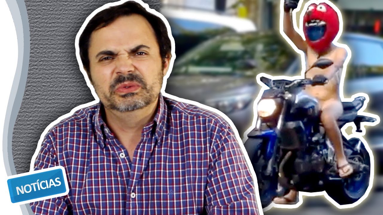Homem NU de mota em LISBOA??