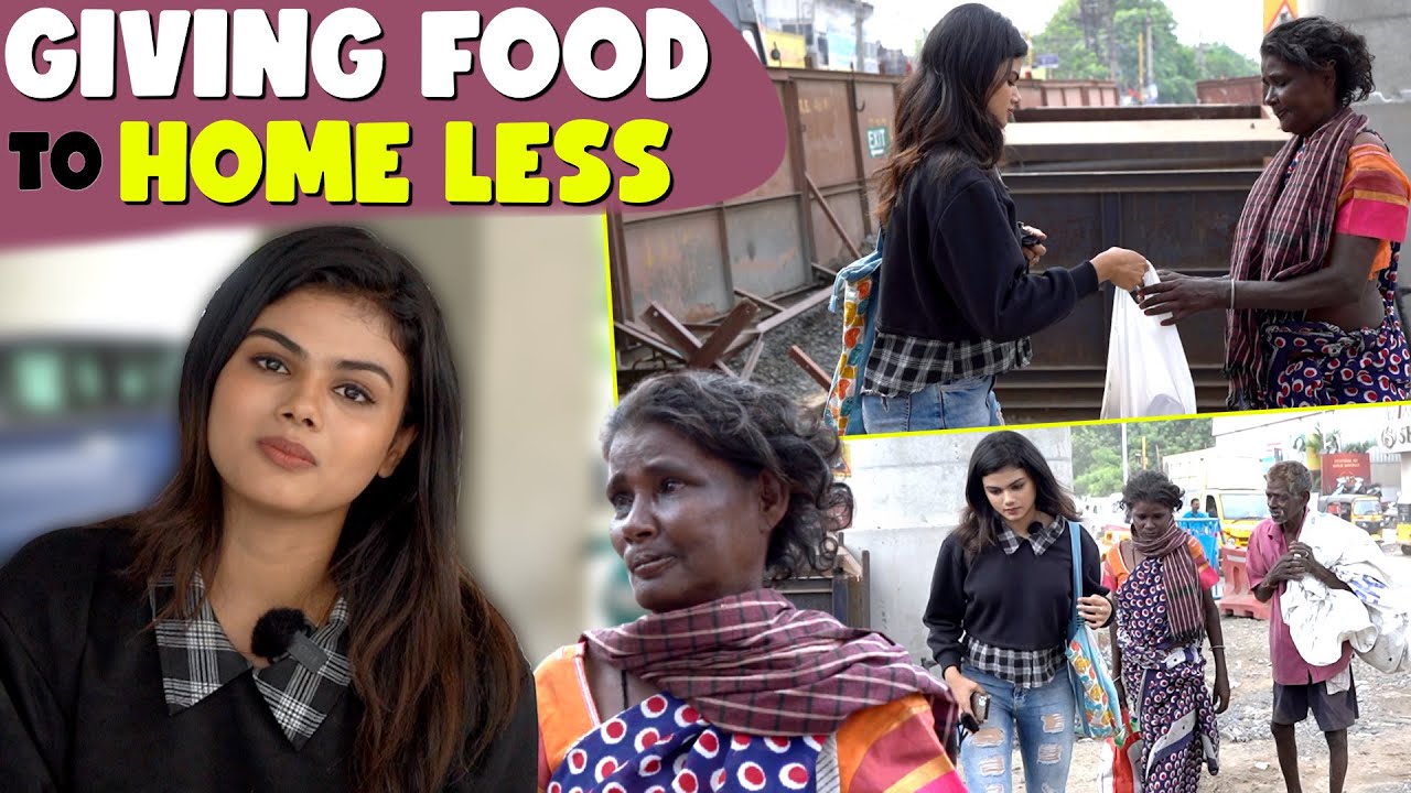 என் கண் கலங்கிடுச்சு🥹| Giving Food To The Homeless❤️| World Food Day🍛| Akshitha Ashok