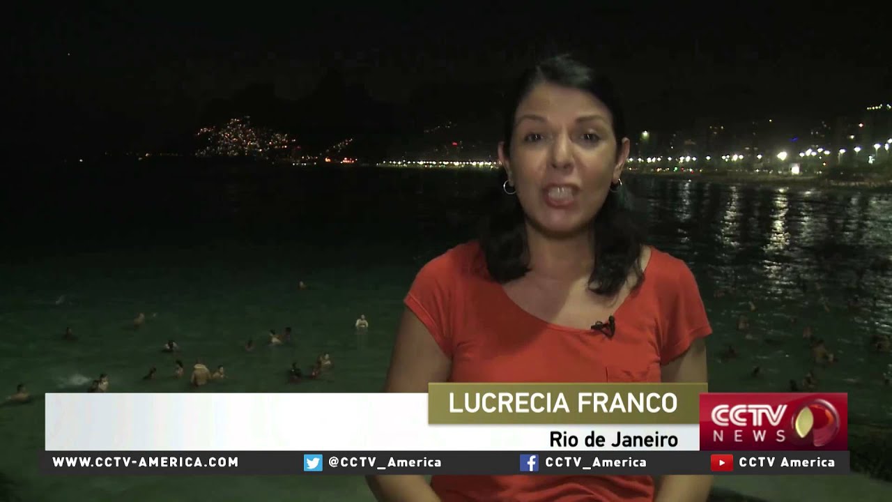 Brazilian beaches remain lively at night as 'moon bathing' gains popularity