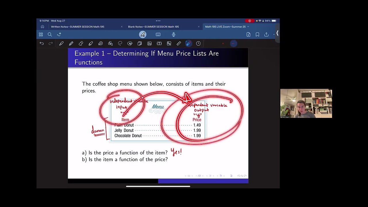 3.1 Functions and Function Notation --Lesson 1