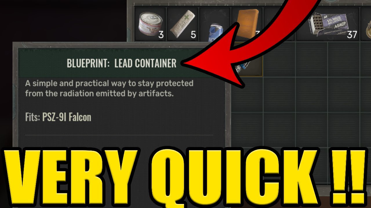 STALKER 2 LEAD CONTAINER PSZ-91 FALCON ✅LOCATION✅