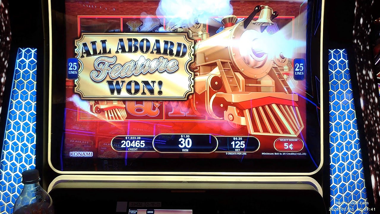 ALL ABOARD! Huge Wins w/ Max Bet on GO WEST All Aboard slot machine. So many All Aboard bonuses