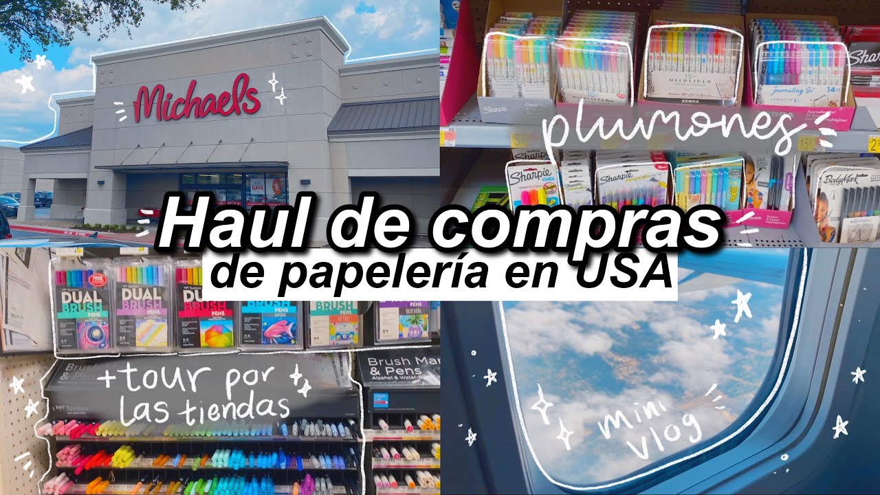 🛍 HAUL DE PAPELERÍA DE USA 🇺🇸 // VISITÉ MICHAEL'S 🤭 Cambly  - DanielaGmr ✨