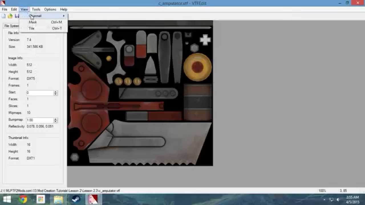 How To Create Texture Mods for TF2 - Lesson 2.3 VTFEdit