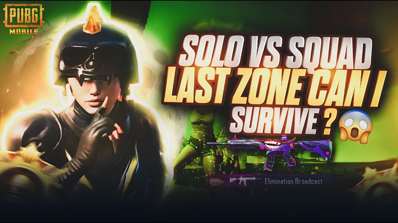Solo vs squad ‼️ Last zone can I survive ? 🤯 | STAR MUGHAL YT | PUBG MOBILE