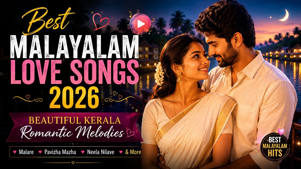 💖 Best Malayalam Love Songs 2026 | Malare, Pavizha Mazha & Beautiful Kerala Romantic Melodies 🌙