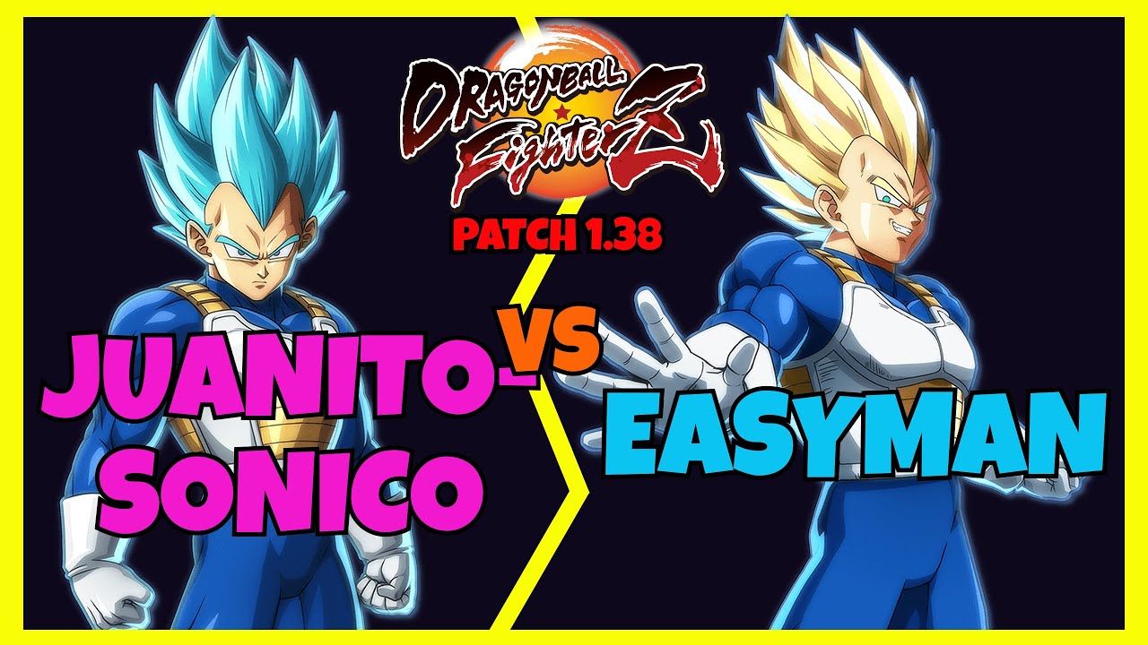 DBFZ 1.38 - JUANITOSONICO vs EASYMAN (Bluegeta, Blueku, Trunks vs SSJ Vegeta, SSj Goku, Adult Gohan)
