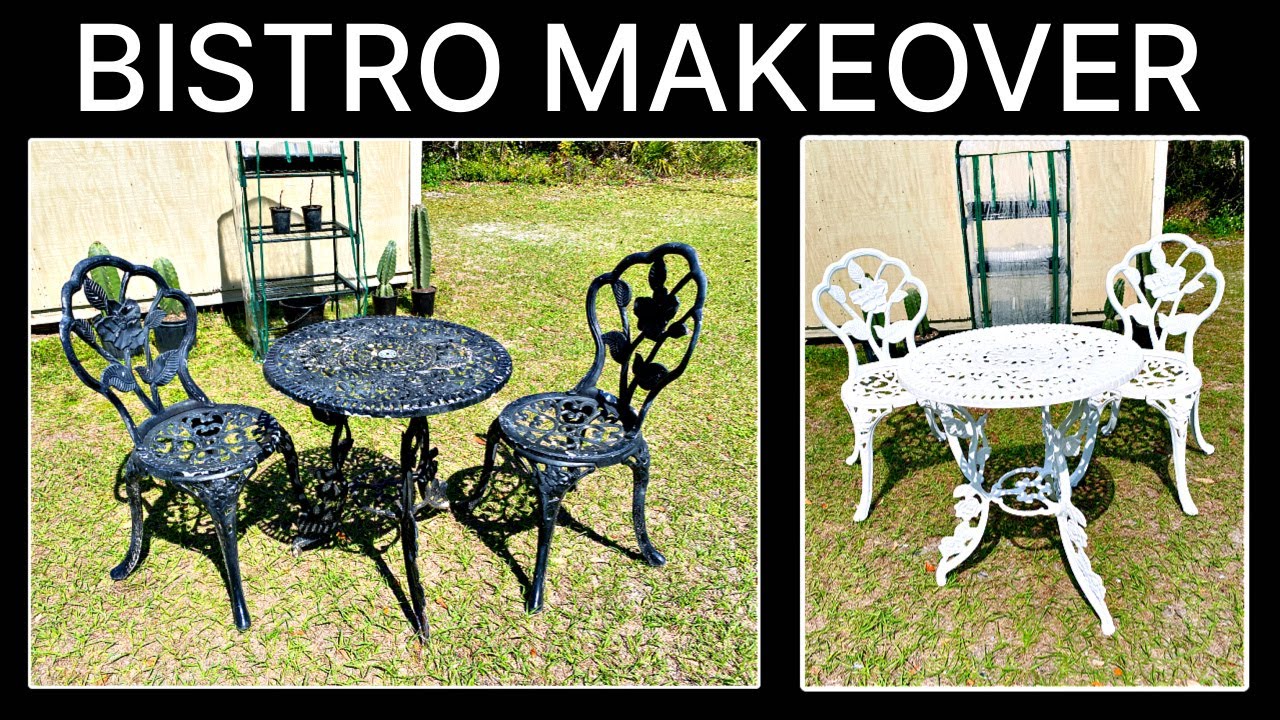 PAINTING WROUGHT IRON 🖌 PATIO FURNITURE