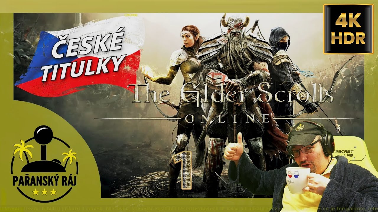 The Elder Scrolls Online | #1 Gameplay / Let's Play s AI češtinou přes PC na Ultra | CZ 4K60 HDR