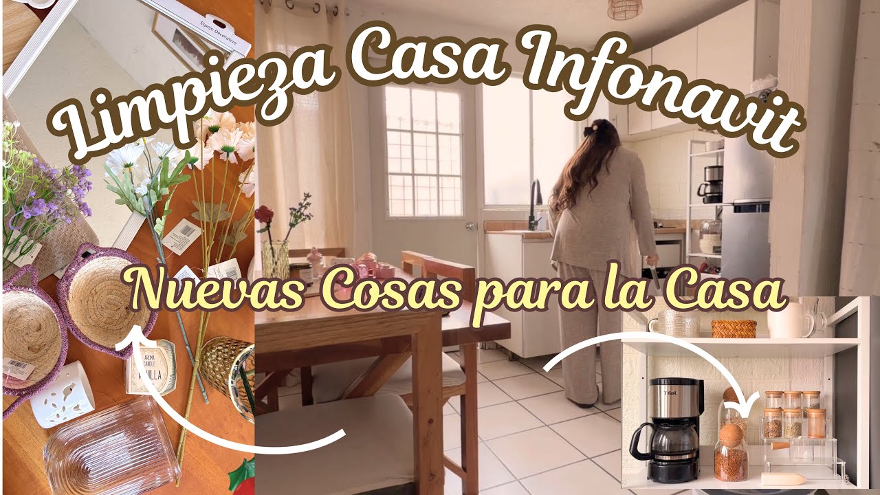 🤎🏠Cambios en Cocina ☕️  LIMPIEZA CASA INFONAVIT + Compras Economicas para Decorar 🪞✨