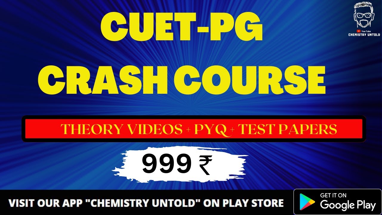 CUET CRASH COURSE || CUET 2023 || CUET CHEMISTRY || CUET-PG || CRASH COURSE