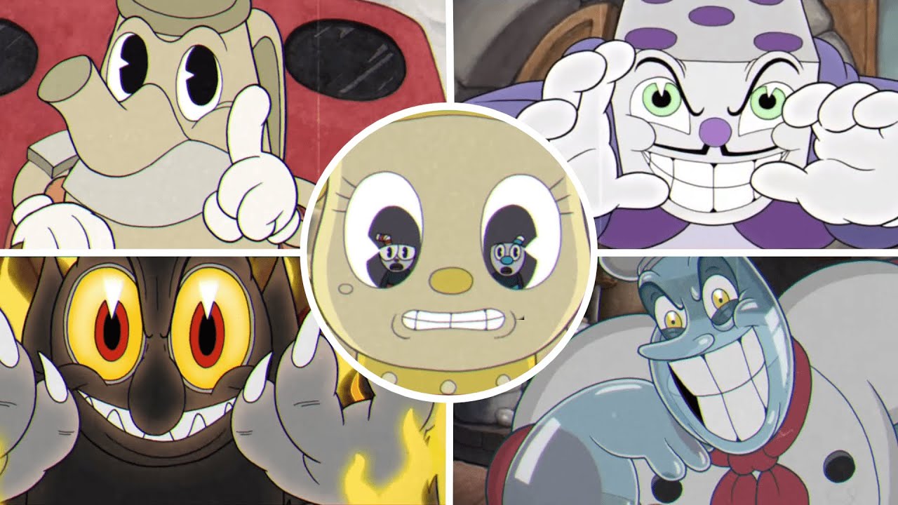 Cuphead - All Cutscenes (DLC Included)