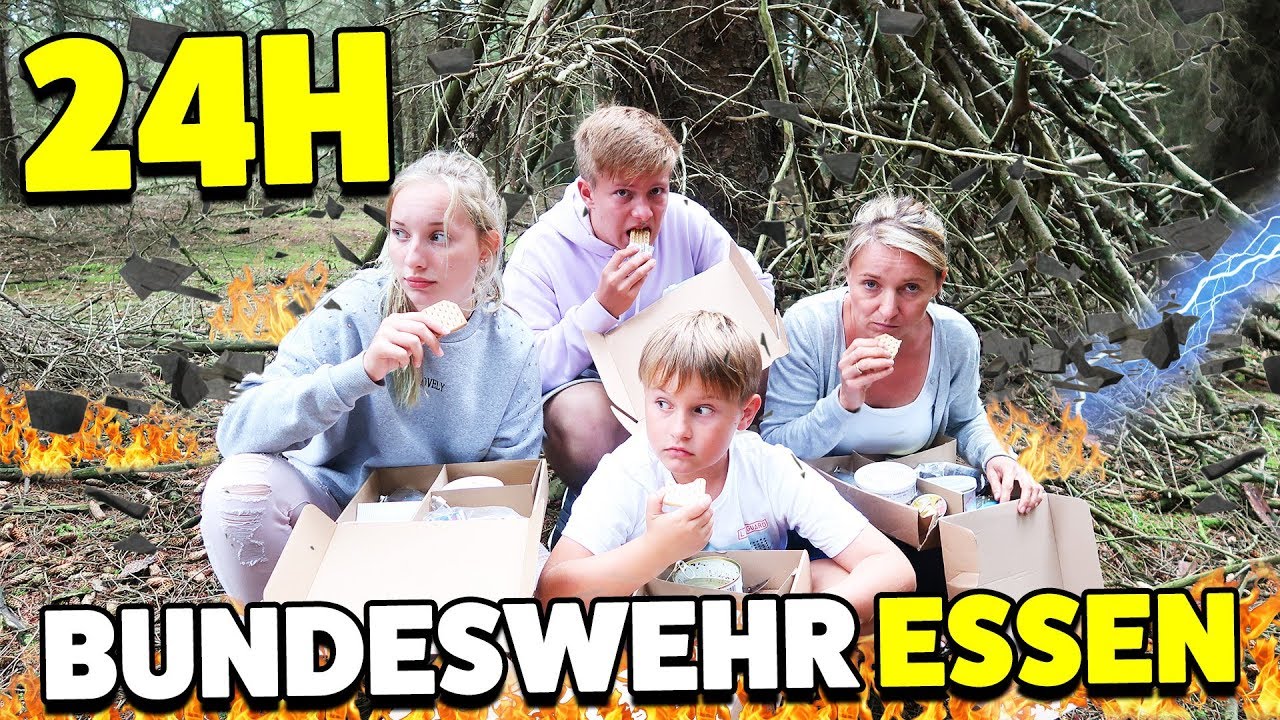 24 STUNDEN ÜBERLEBEN nur mit EPA Bundeswehr NOTRATION - Möglich? 😁 TipTapTube Family 👨‍👩‍👦‍👦