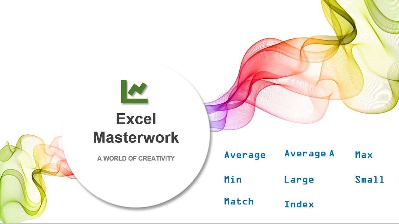 معادلات (AVERAGE, AVERAGEA, MAX, MIN, LARGE, SMALL, INDEX)