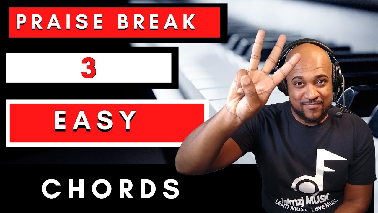 HOW TO PLAY PRAISE BREAK MUSIC WITH 3 EASY CHORDS|FOR BEGINNERS