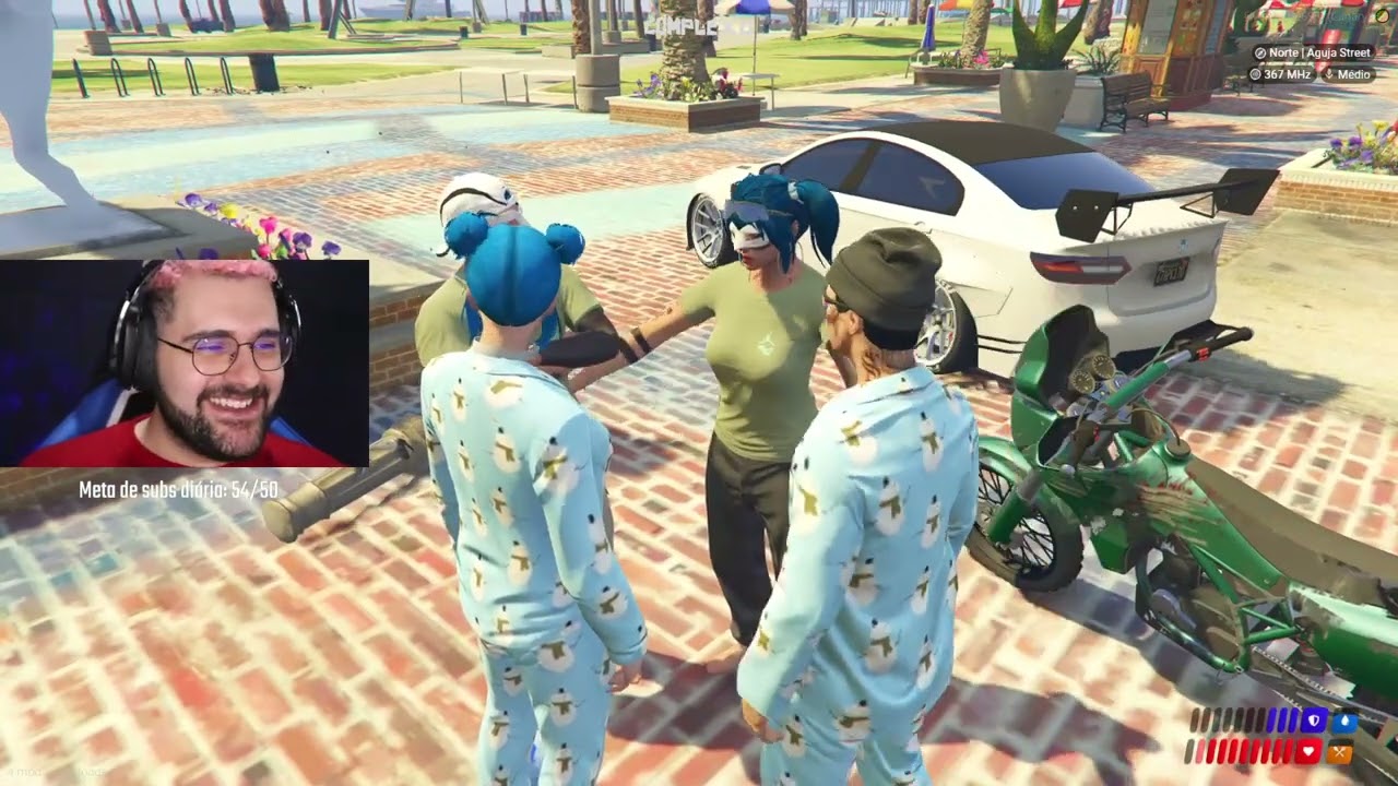 Encontro de casais e de familia! Batata conhece a namorada do John 🥰 Park Tiffany GTA RP