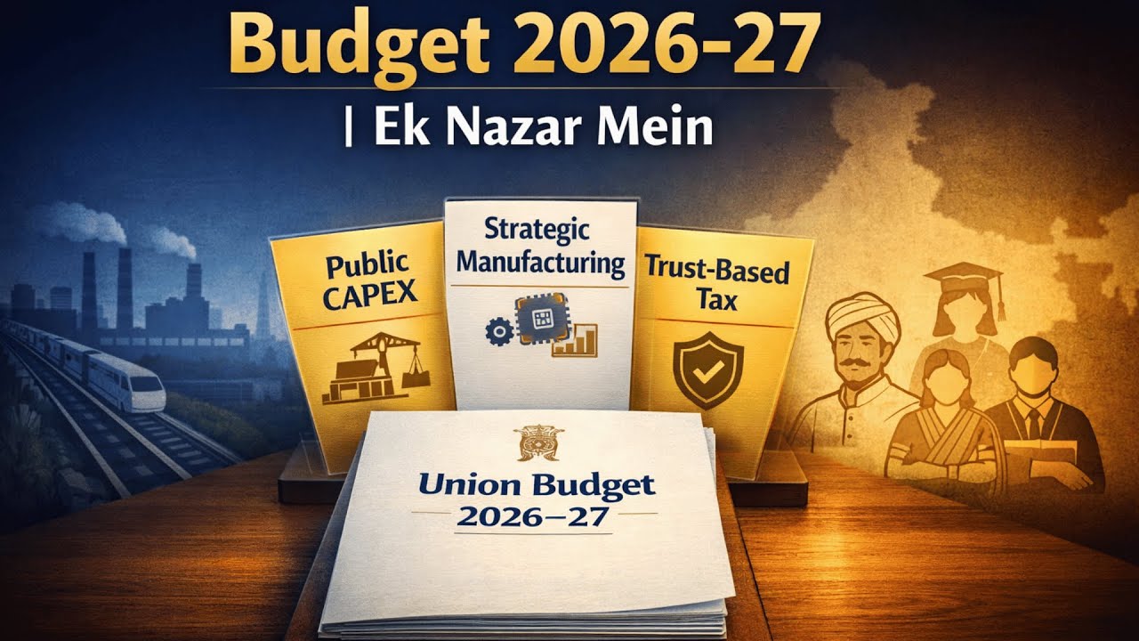 Budget 2026–27 | Ek Nazar Mein | UPSC Economy | ONE SHOT VIDEO | UPSC Quick Review  | GS-III Focus