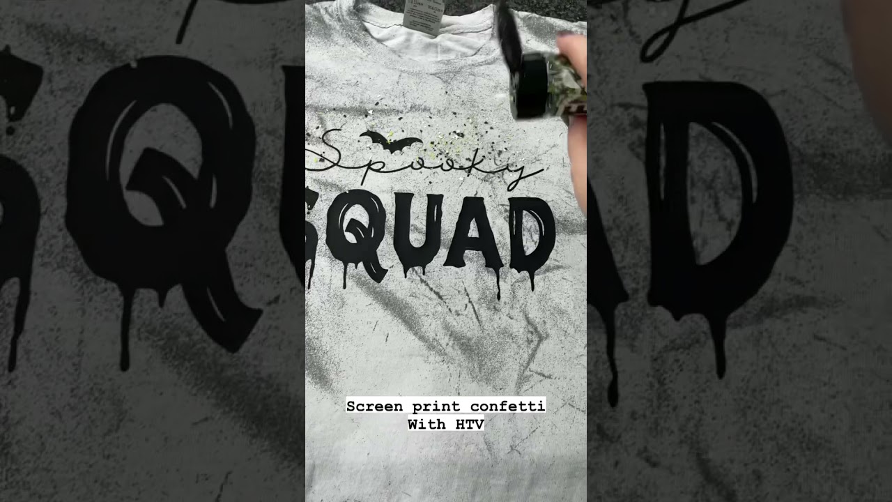 ✨ Screen Print Confetti With HTV