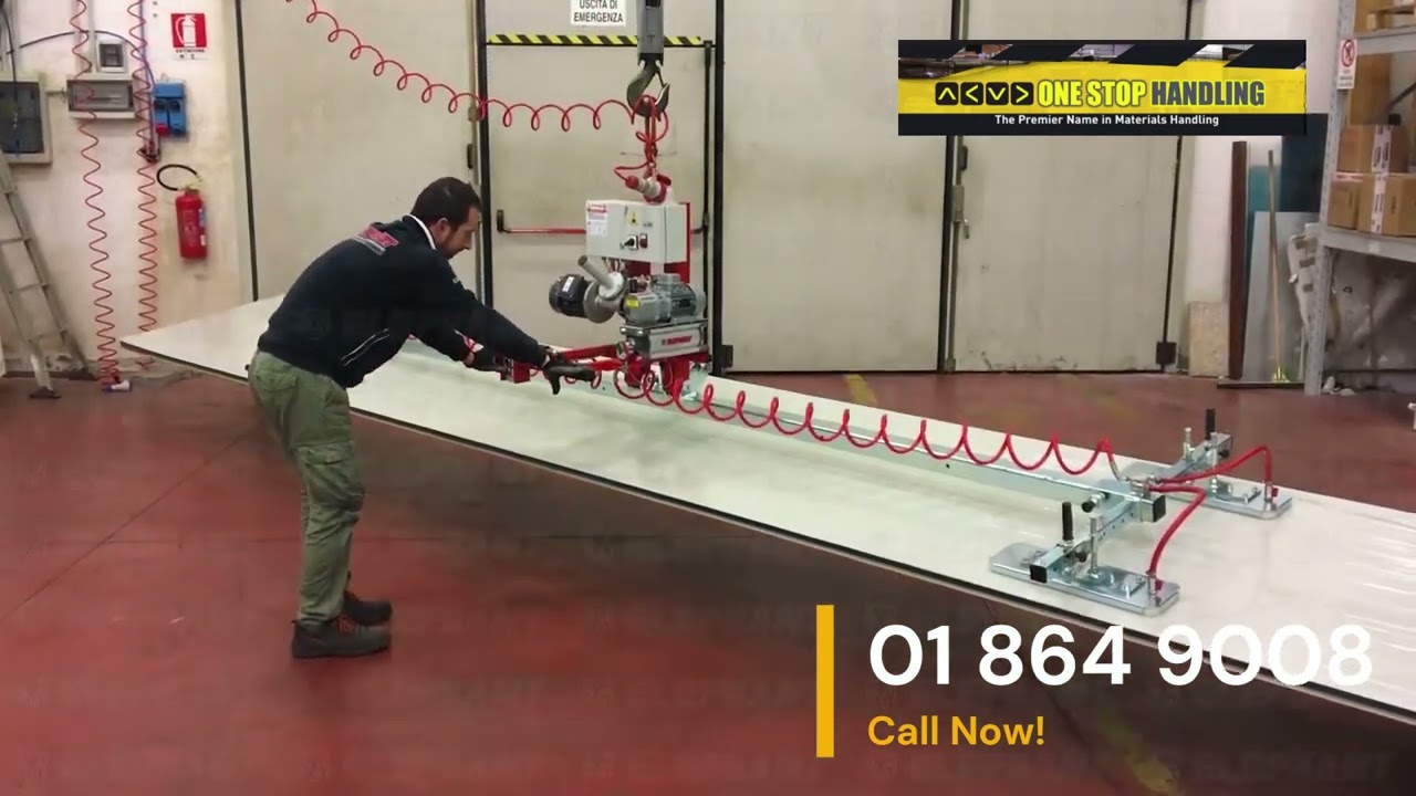 Effortless Lifting of Steel Doors with Our Adjustable Vacuum Lifter- One Stop Handling Ireland Ltd.