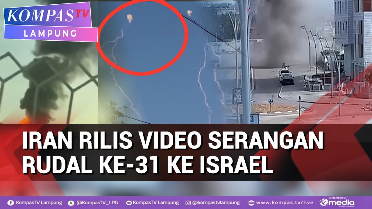 Sirine di Tel Aviv Berbunyi, Iran Rilis Video Serangan Rudal ke 31 ke Israel