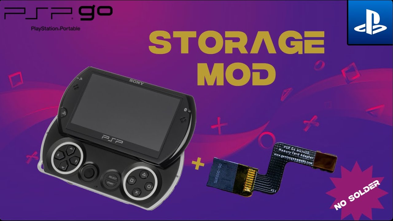 Add Extra Storage to your PSP Go WITHOUT soldering - PSPGO microSD card mod