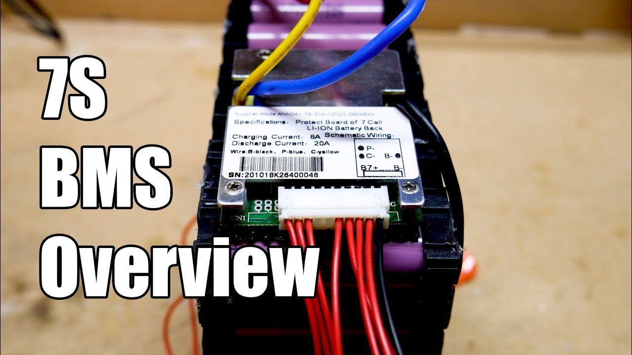 How to wire a 7S BMS for 18650 Batteries by Green Mountain DIY Guy