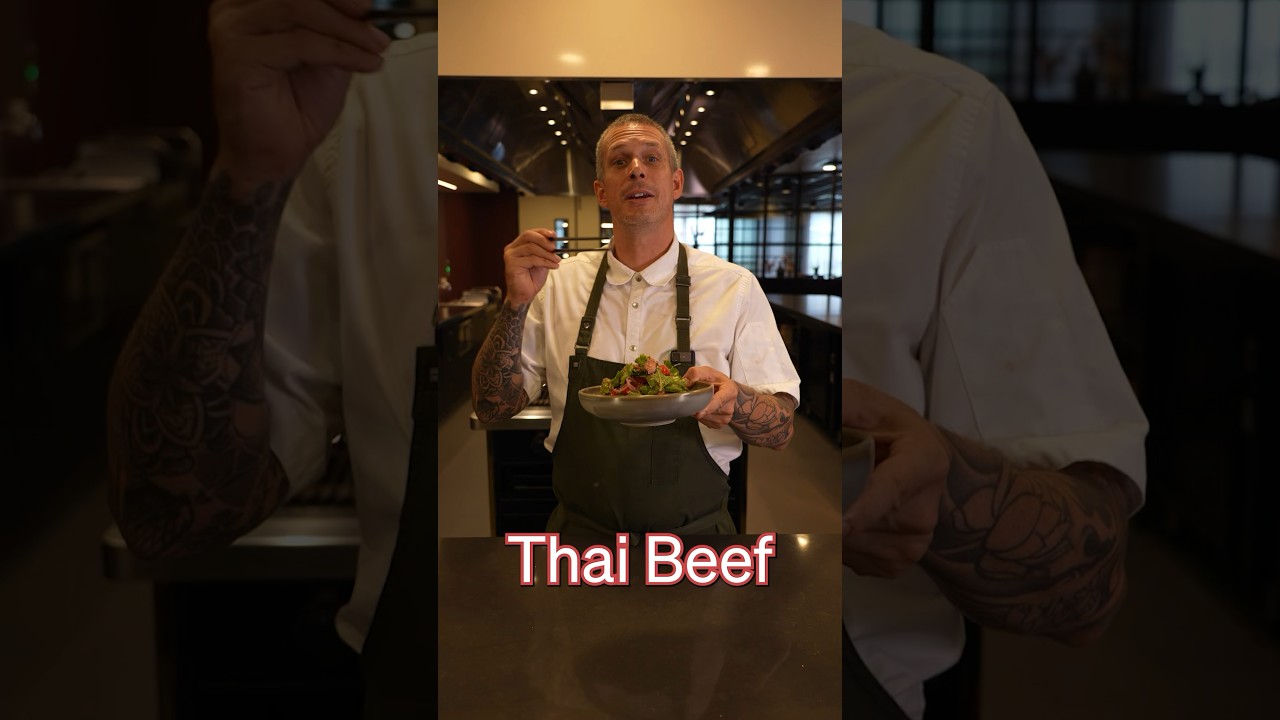 Тайский салат с говядиной 🥗 🥩#шорты
