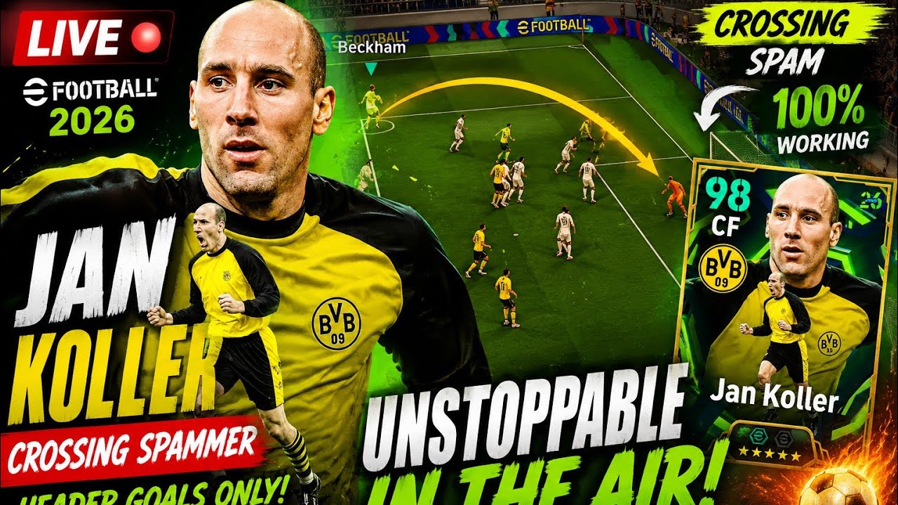 Jan Koller Cross Spammer is UNSTOPPABLE! Bullet Header Goals | eFootball 2026